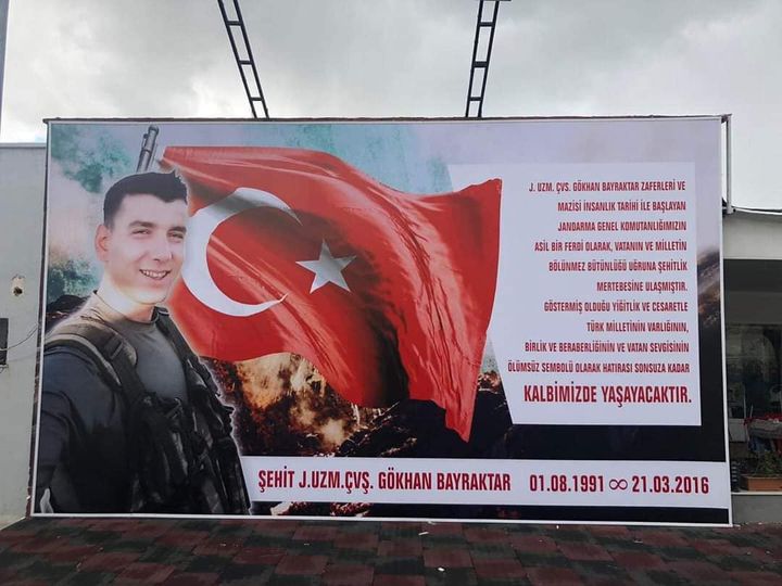 Şehidimiz  J. Uzm .Çvş. Gökhan BAYRAKTAR’ın  şehadetinin yıl dönümünde rahmetle anıyoruz. 