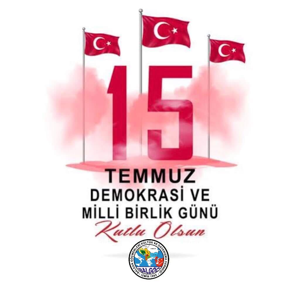 15 Temmuz Demokrasi ve Milli Birlik Gününde Aziz Şehitlerimizi rahmetle ve şükranla anıyoruz 